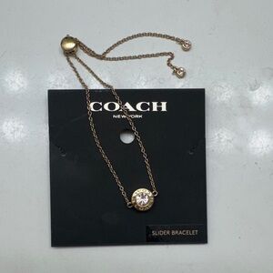 Coach Gold-Tone Slider Bracelet